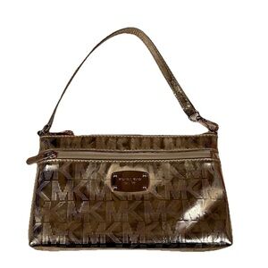 Y2K MK Michael Kors Rose Gold Women’s Wristlet Clutch Small Handbag #3198